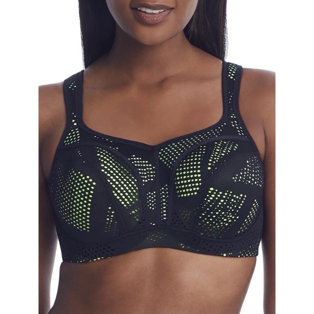 Panache Sport Underwire Sports Bra | Black Neon